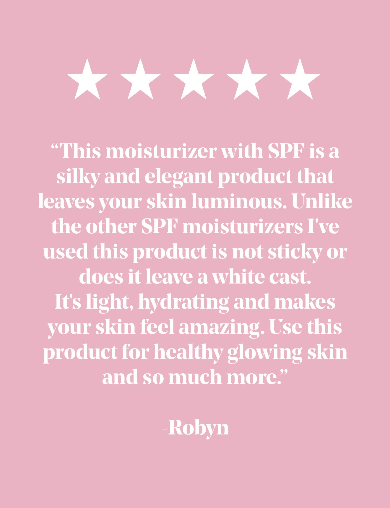 Goodness Ever Morning Moisturiser SPF 15 - 5 star review